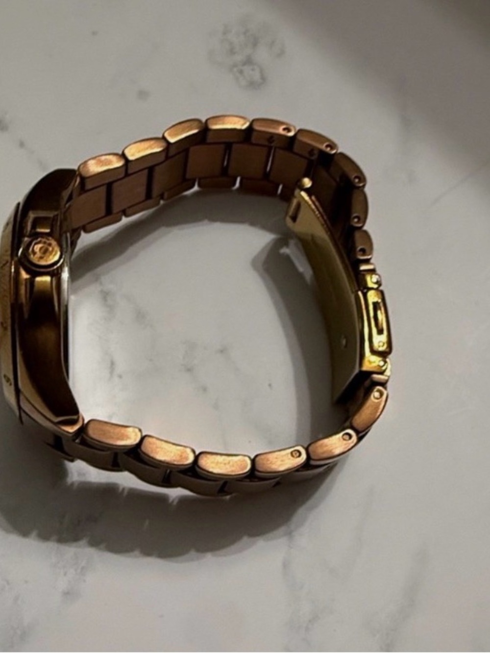 Coach Rose Gold-Tone Signature Link Watch - Picture 5 of 10